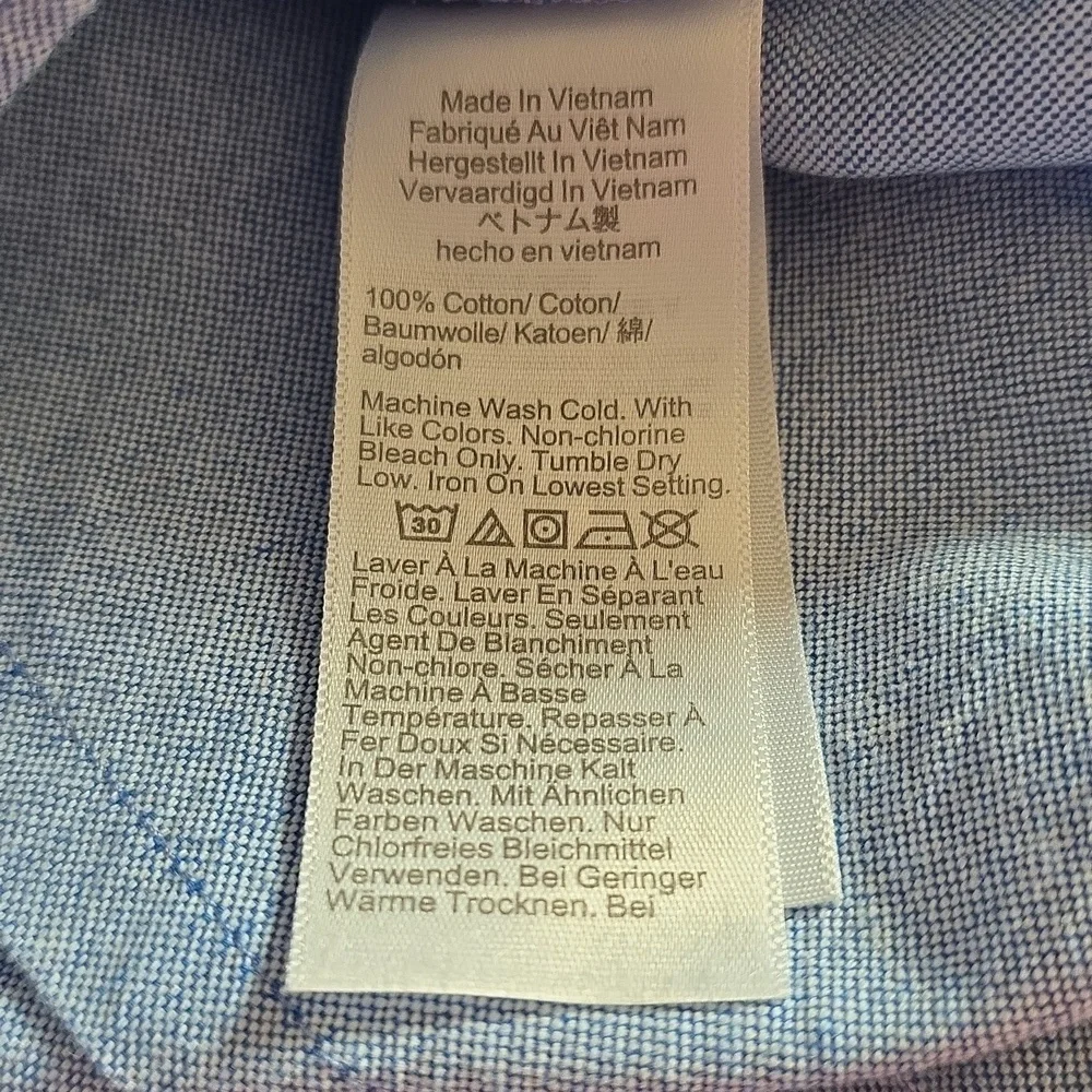 J. Crew Blue Cotton Blouse. Size Small